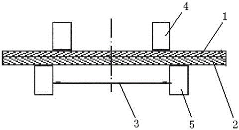 Longitudinal shearing splitting method of metallic composite