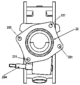 Bayonet-tube type rear axle shell assembly and machining technology thereof