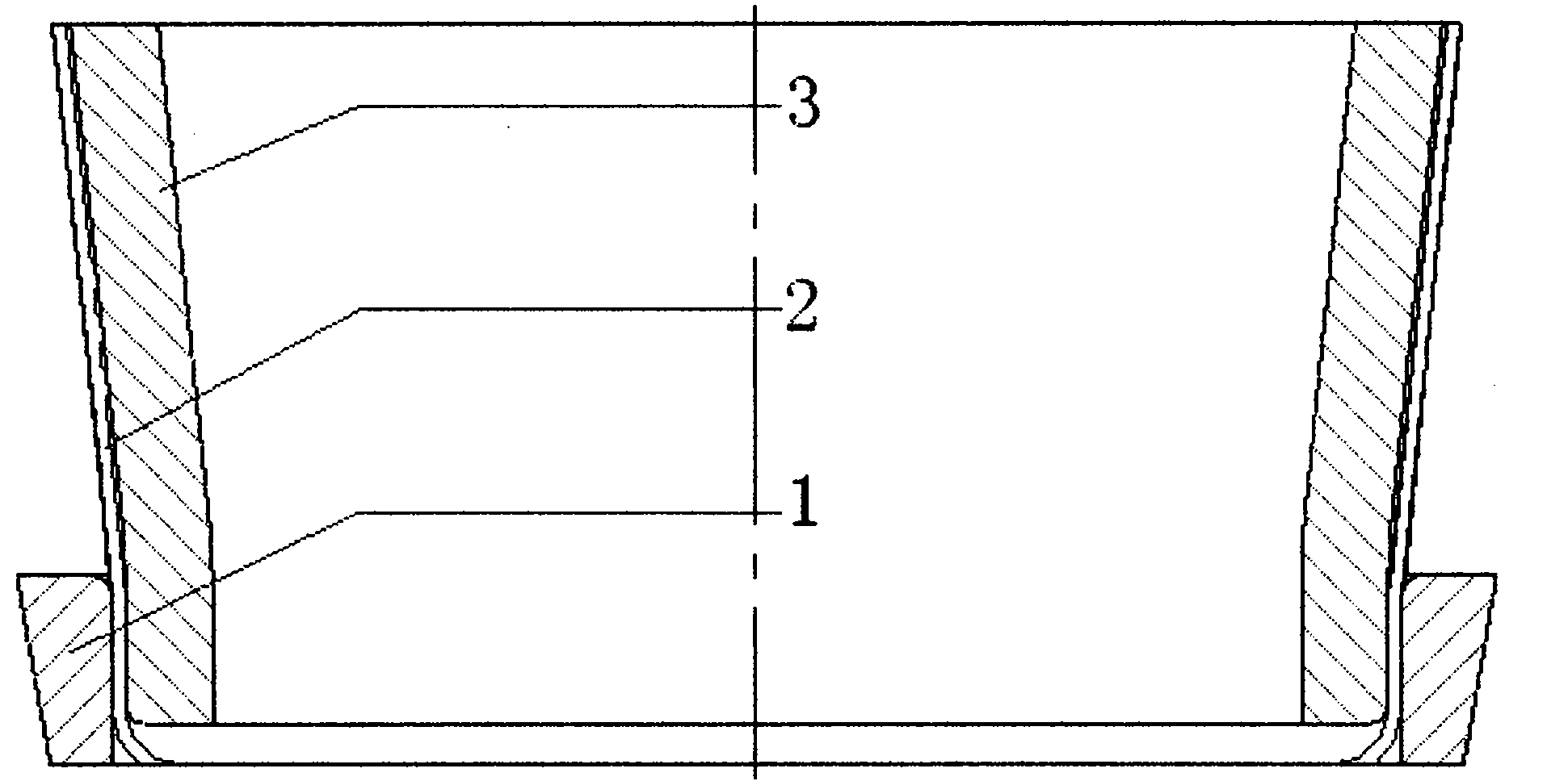 Self-weight thermal forming process for titanium alloy thin-wall cylindrical part