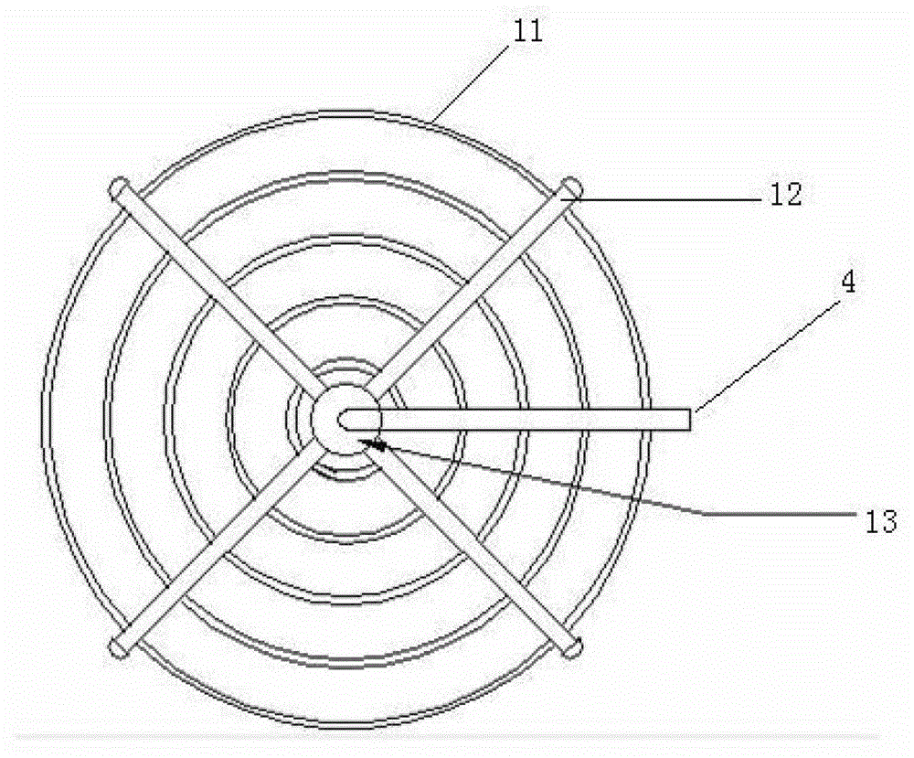 Ice storage barrel with air-ejecting and disturbing device