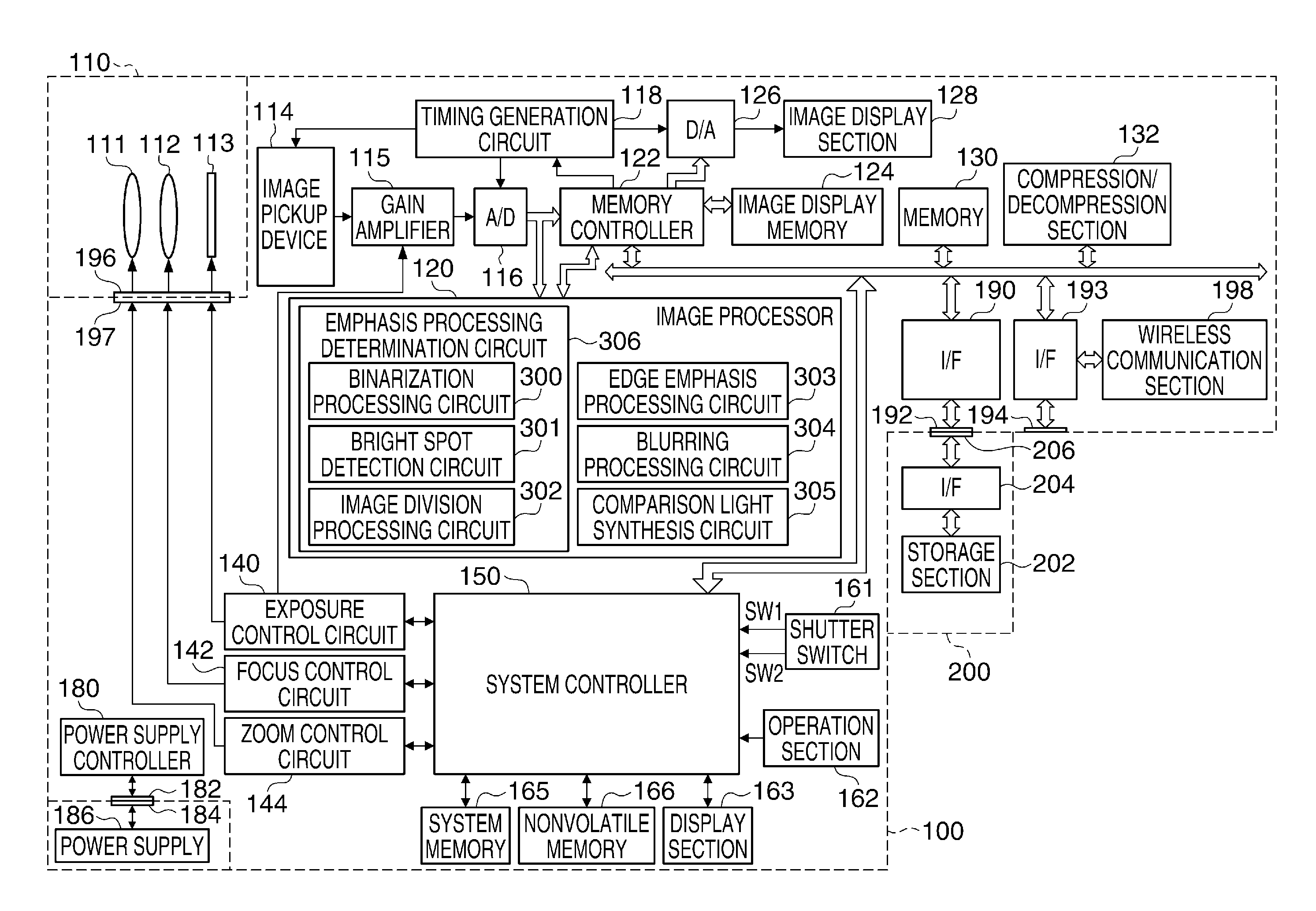 Image processing apparatus capable of properly emphasizing differences in brightness between bright spots, image processing method, and storage medium