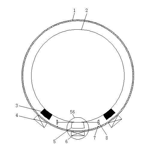 External thin-wall vacuum duct maglev traffic system of power system