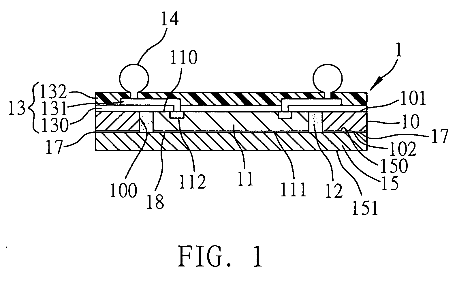 Semiconductor package with build-up structure and method for fabricating the same