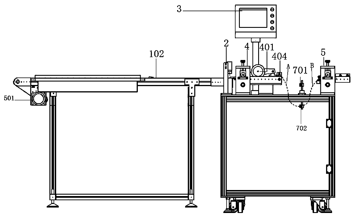 Rubber strip cutting machine