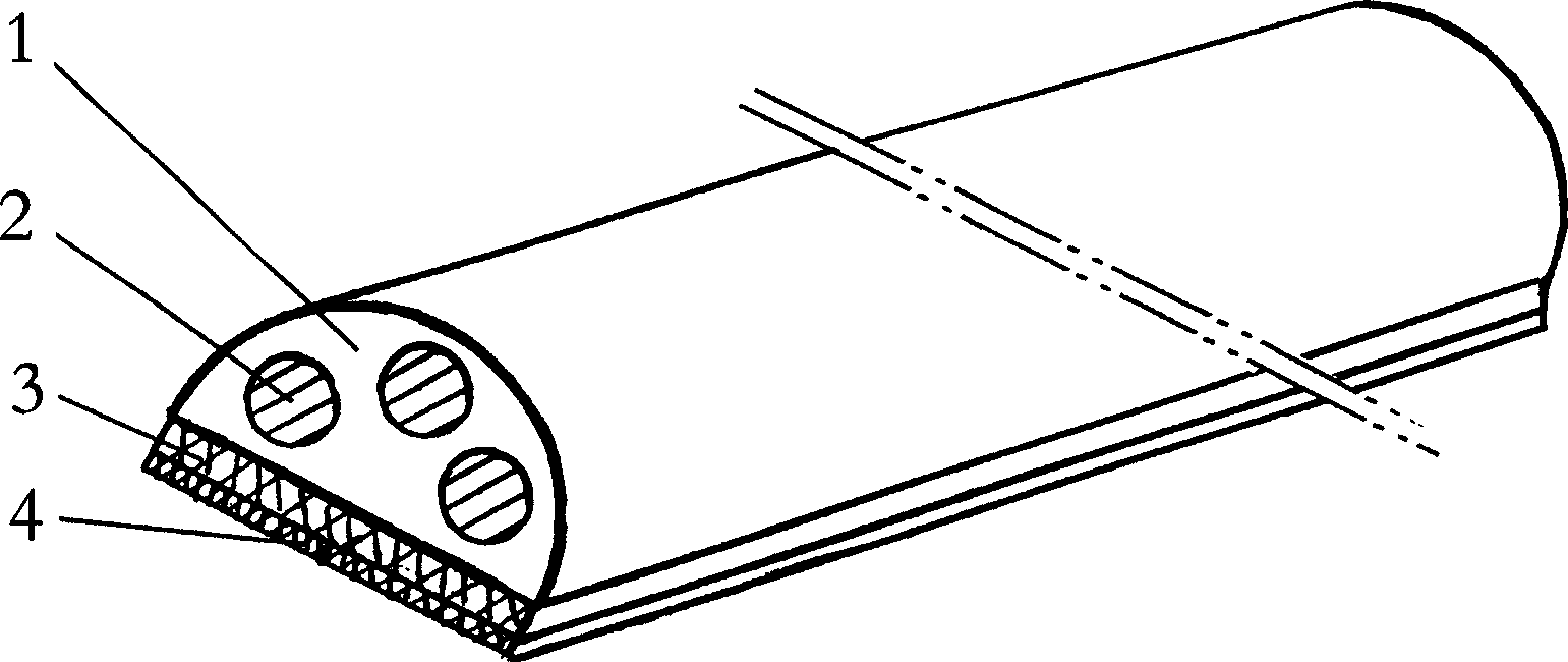 Cable and its in-site construction method