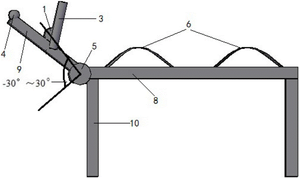 Dissecting table for cervical vertebra surgeries of medium and small sized animals