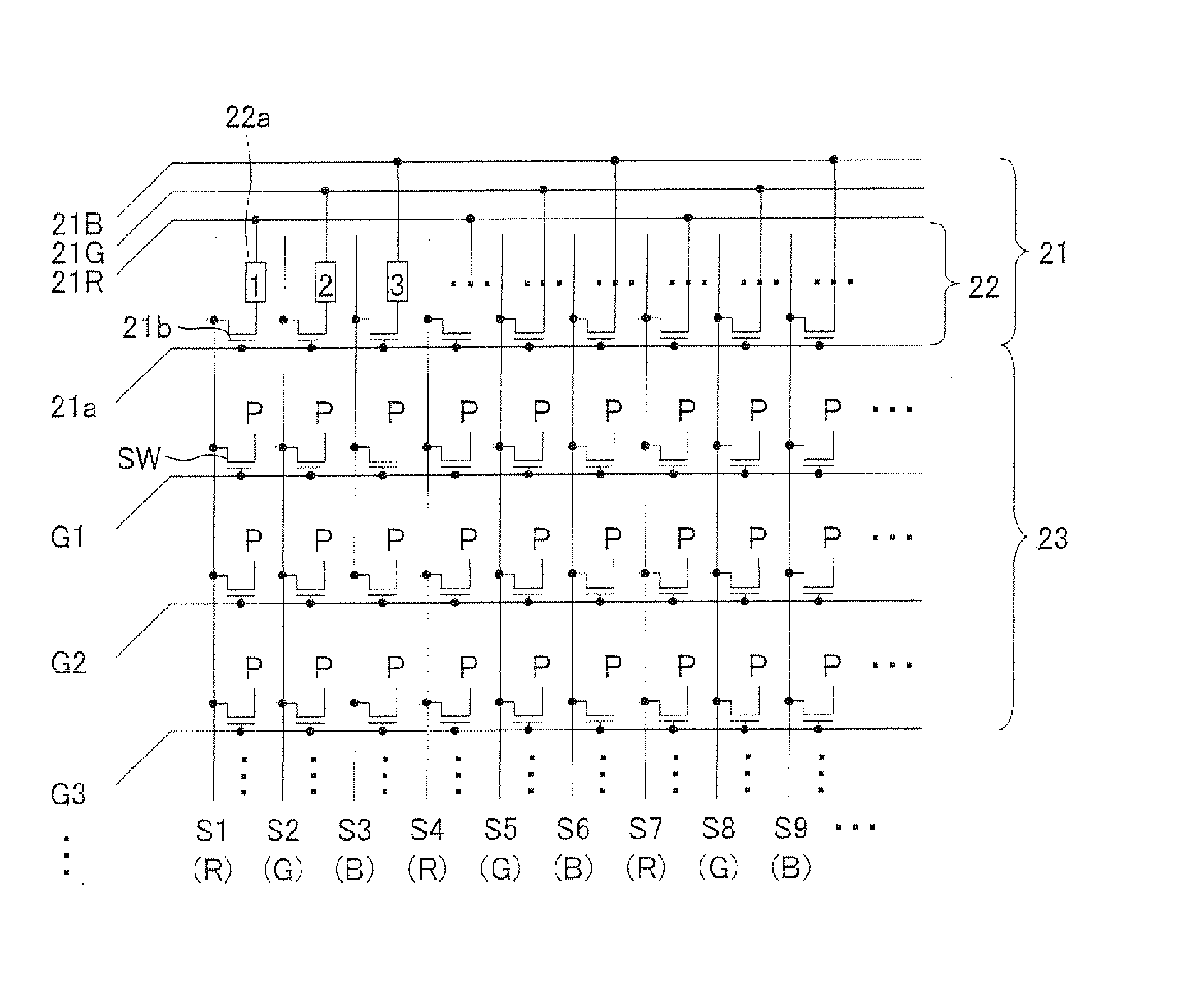 Display panel and display device having the panel