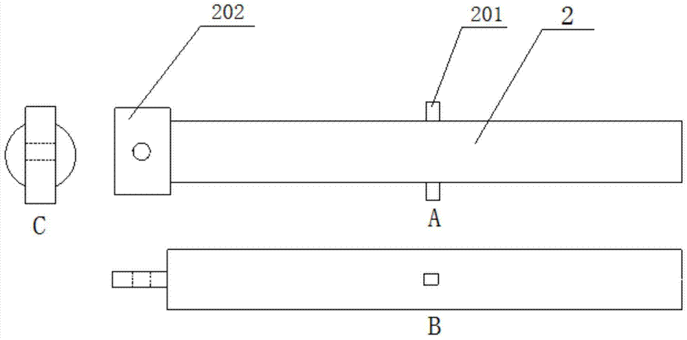 An adaptive positioning device for tunnel geological advance forecast radar antenna