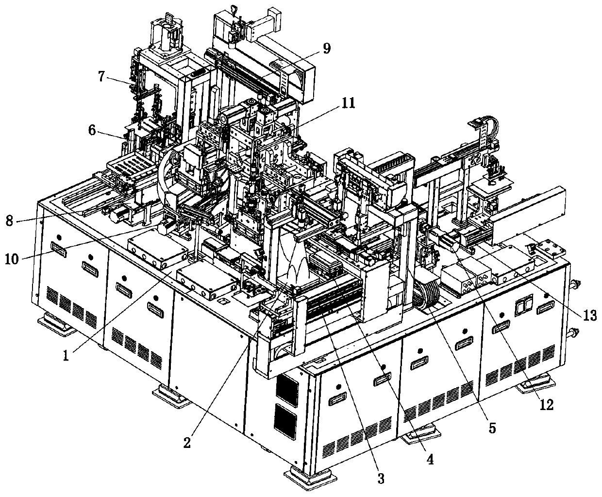 Full-automatic screen double-sided chip mounter and chip mounting technology thereof