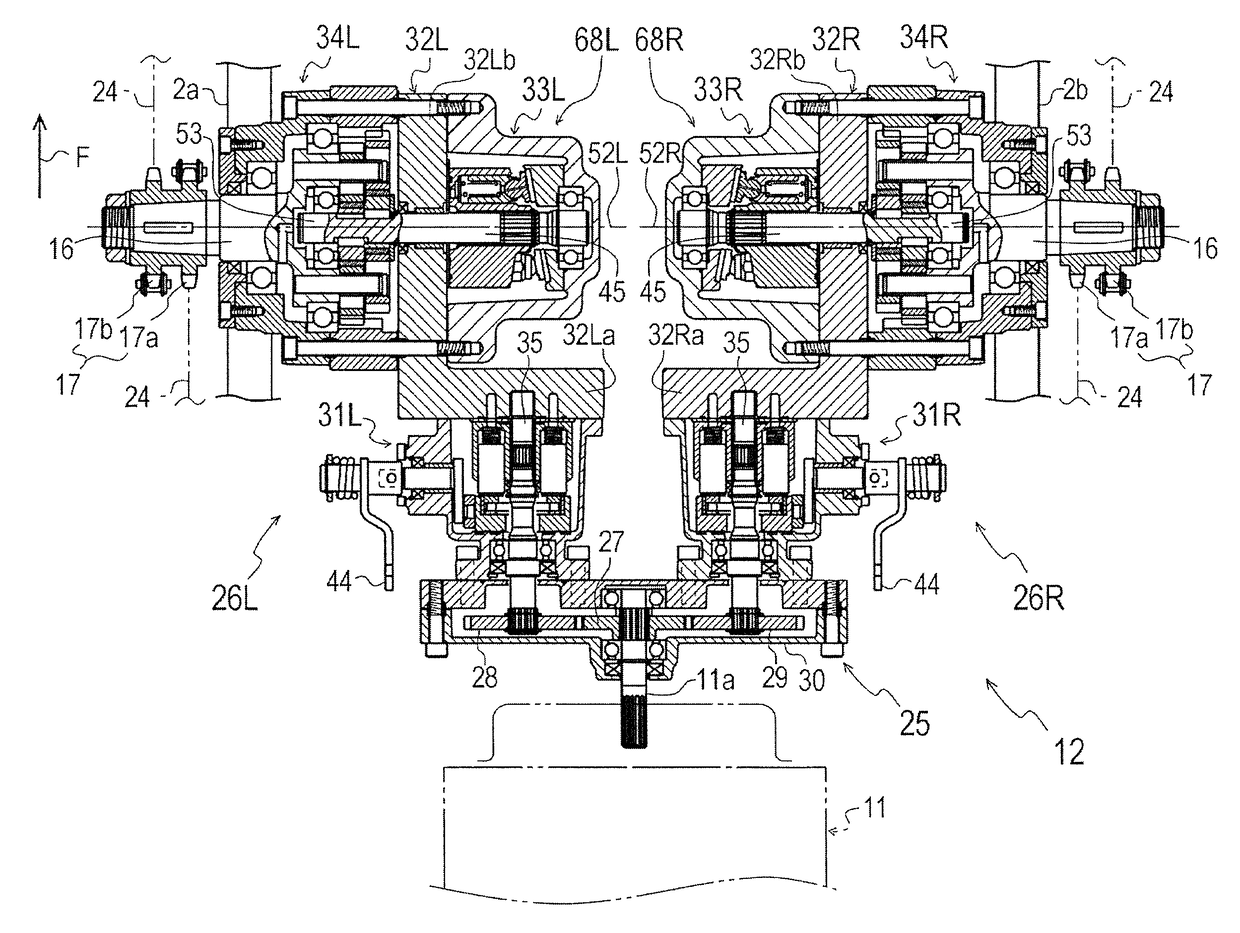 Power transmission assembly for a vehicle