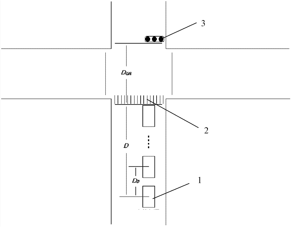 Method for calculating time for vehicle to pass through signal lamp intersection