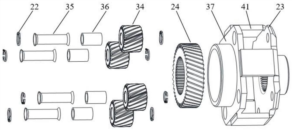 A flywheel integrated electric vehicle 48v electromechanical coupling drive device