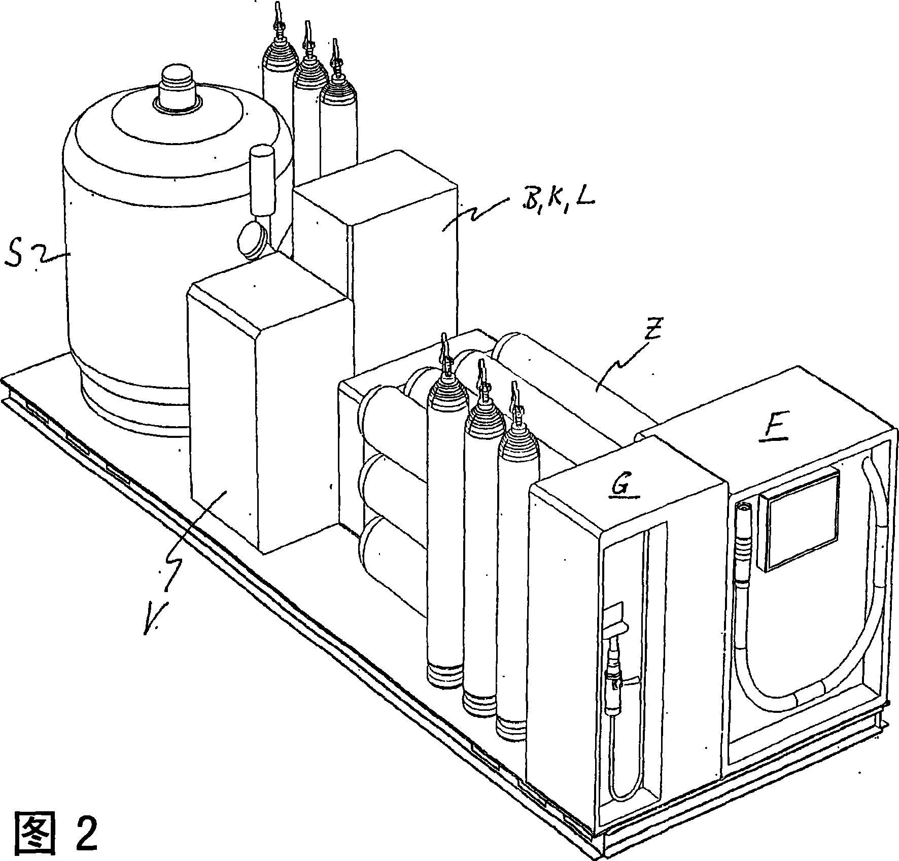 Mobile hydrogen service station