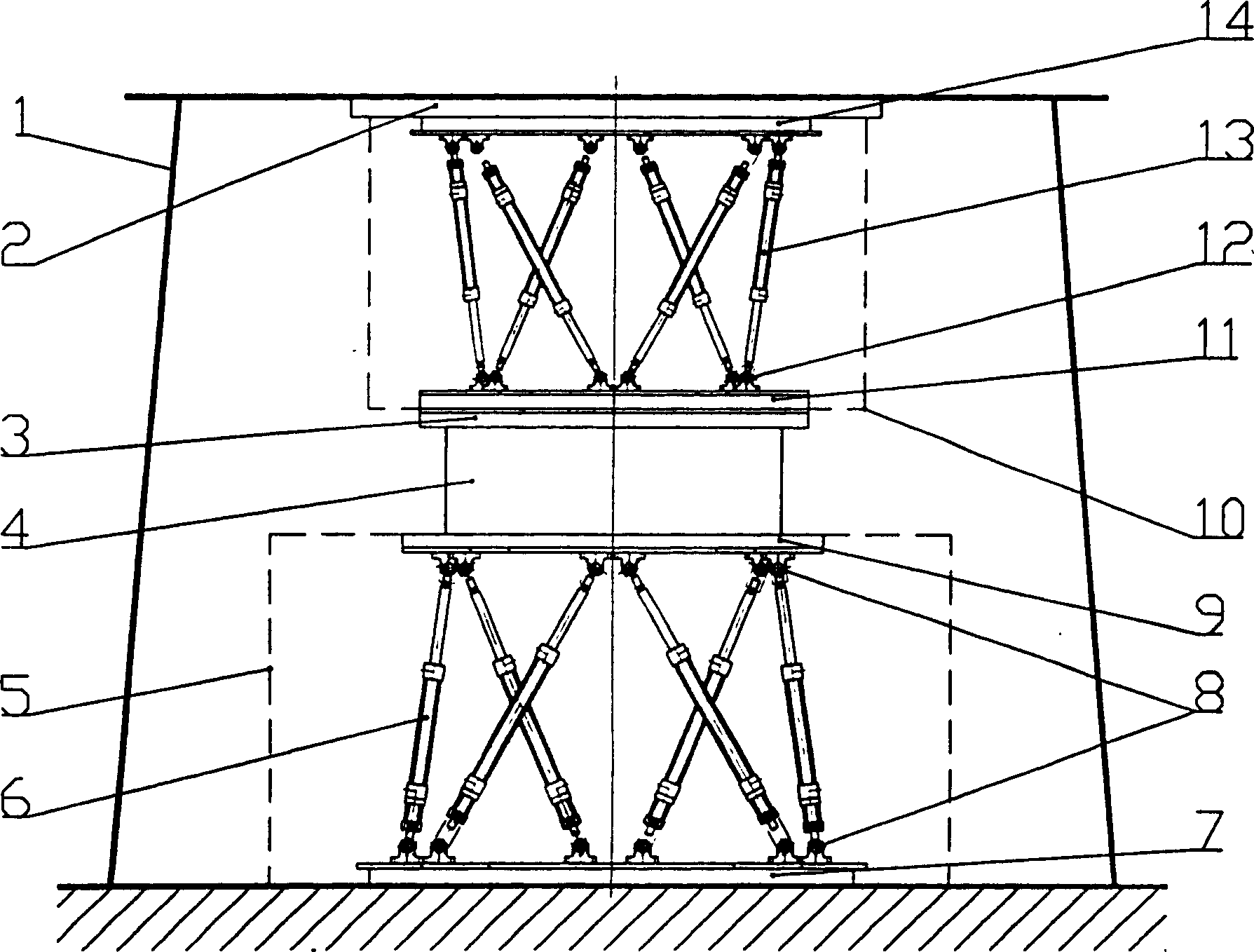 General loading test system based on parallel connection multi-DOF mechanism