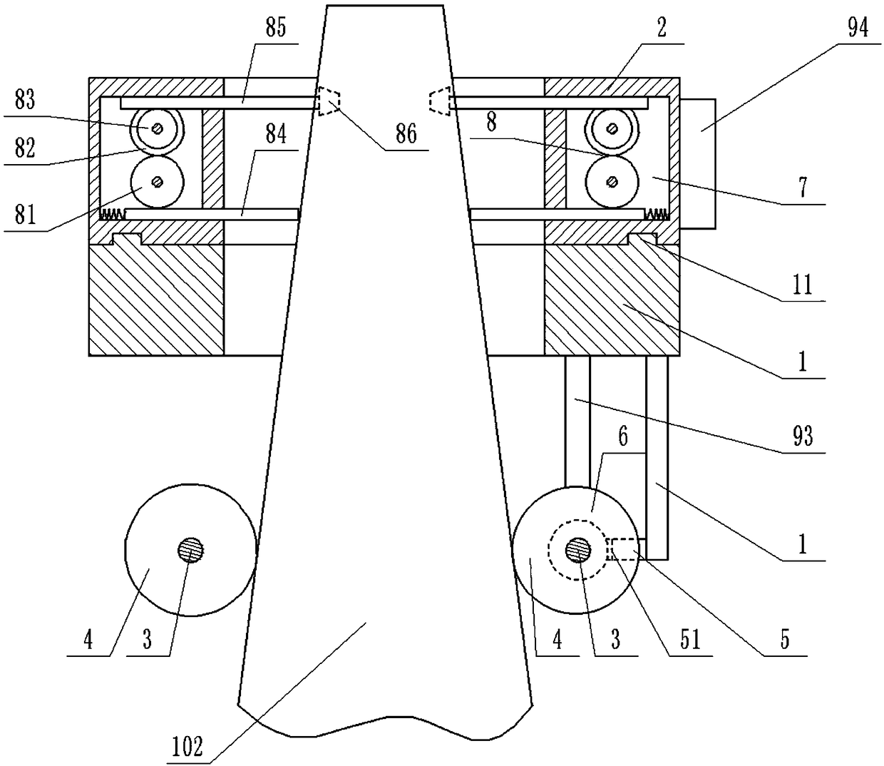 Injection tube processing device