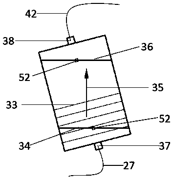 Testing device capable of testing multiangle permeability coefficients of bedded gravel soil mass