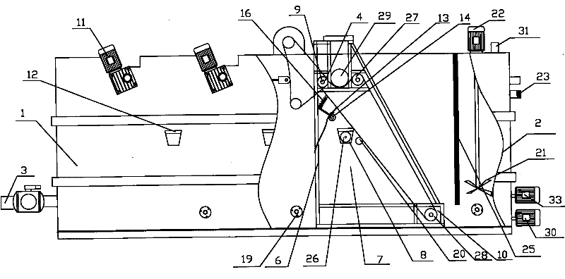 Biogas residue and biogas liquid treatment machine