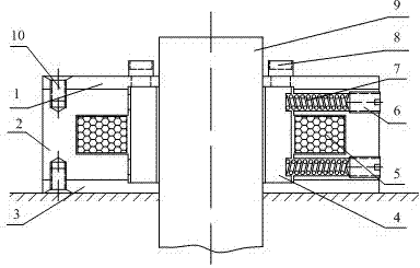 Brake device of linear motor