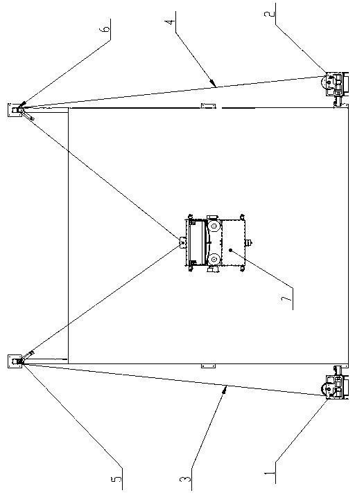 High-rise wall surface cleaning robot moving device