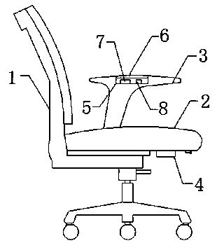 Office chair with prompt function