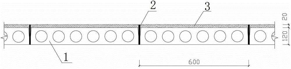 Construction method of high-ductility fiber concrete floor cast-in-place layer