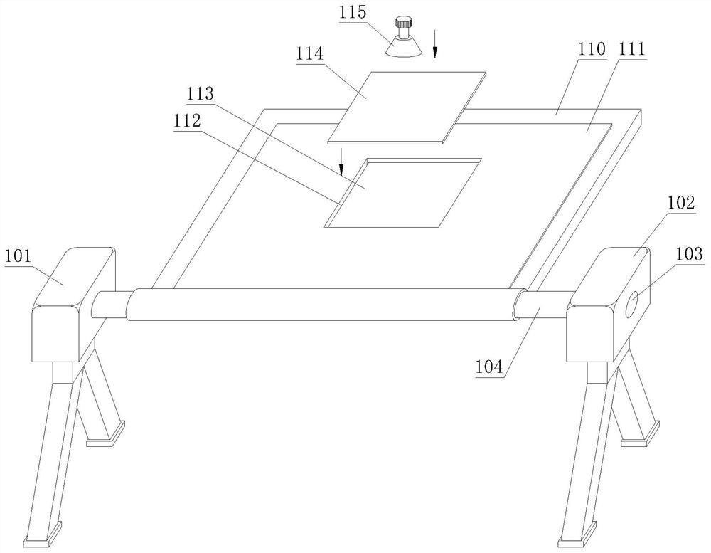 Folding loudspeaker fixing device and method of use thereof