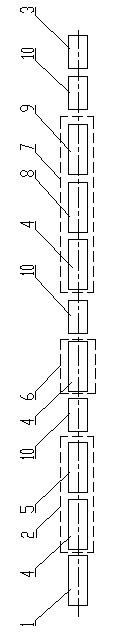 Production device of high-strength fine-grain hot rolled ribbed steel bars and production process thereof