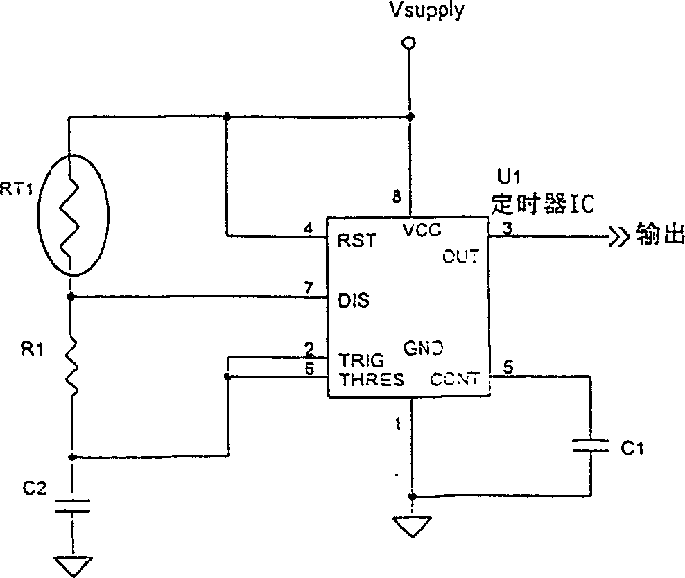 Digital sensor for miniature medical thermometer, and body temperature monitor