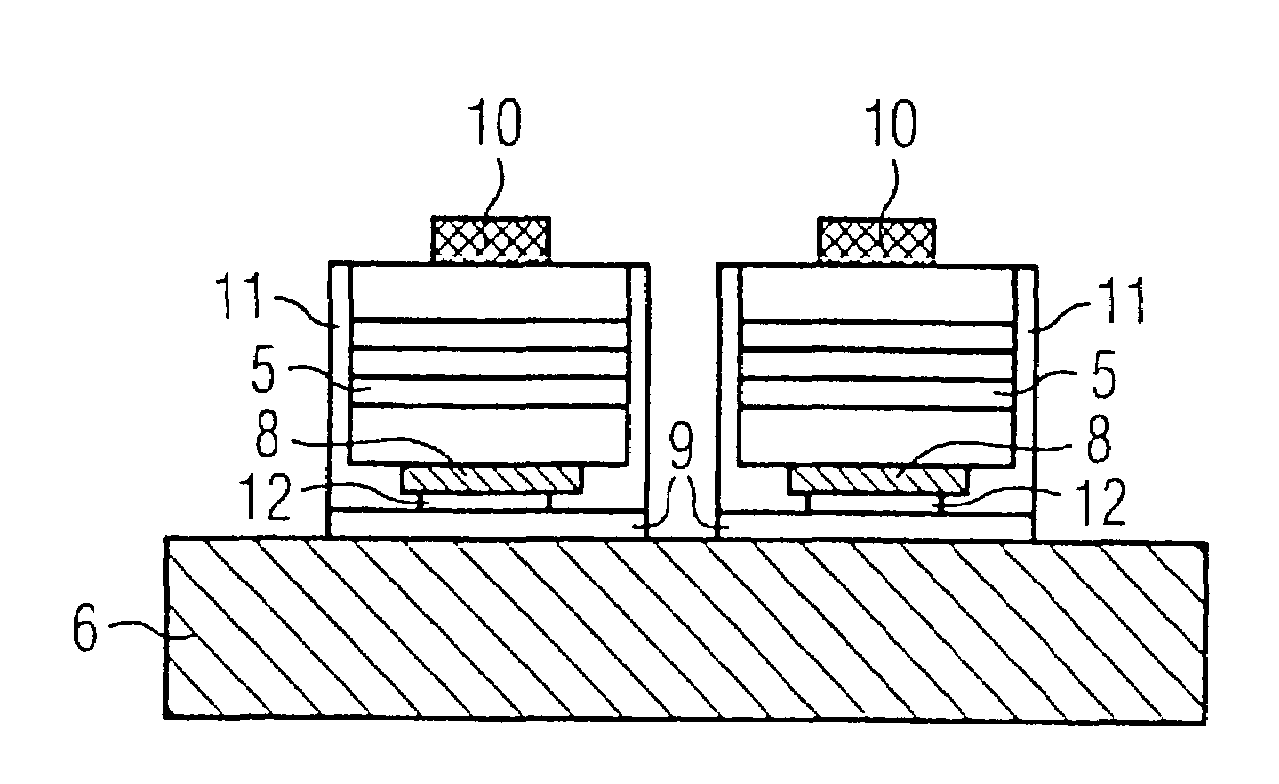 Method for fabricating a semiconductor component based on GaN