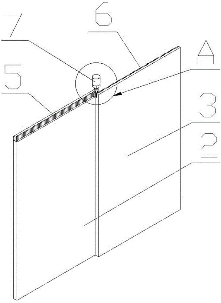 Electric rack type automatic sliding window device