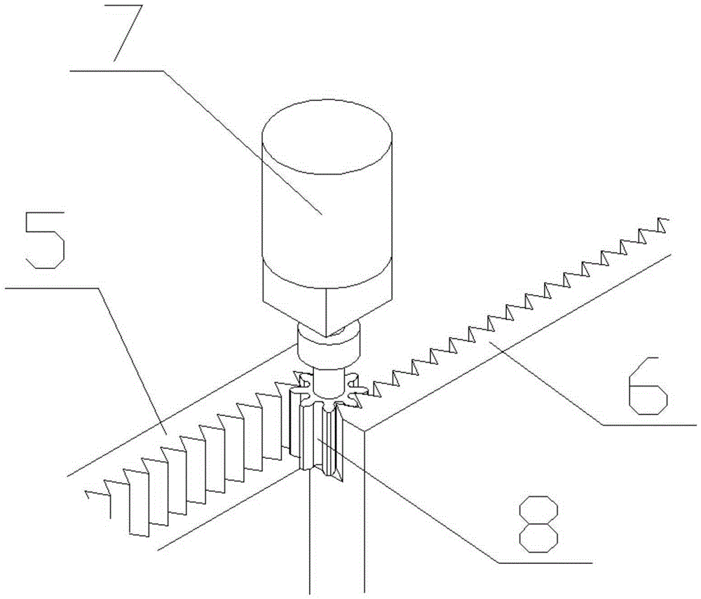 Electric rack type automatic sliding window device