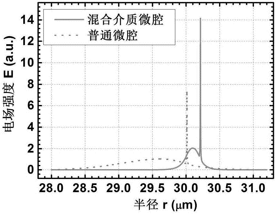 Surface plasma enhanced type mixture medium echo wall mode microcavity sensor