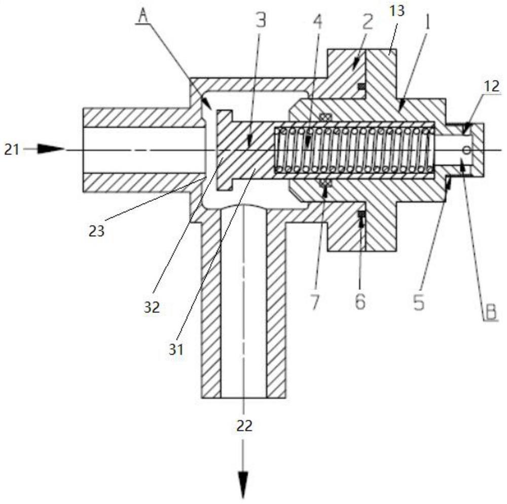 One-way valve, rocket engine supercharging system and rocket engine