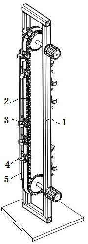 Long and thin workpiece vertical conveying machine and system