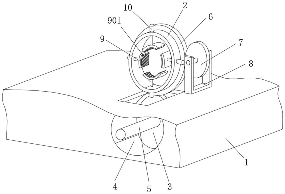 Steel pipe annular welding device with welding seam detection function