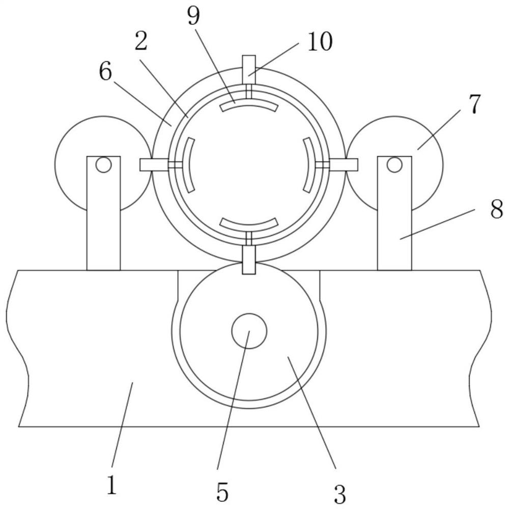 Steel pipe annular welding device with welding seam detection function