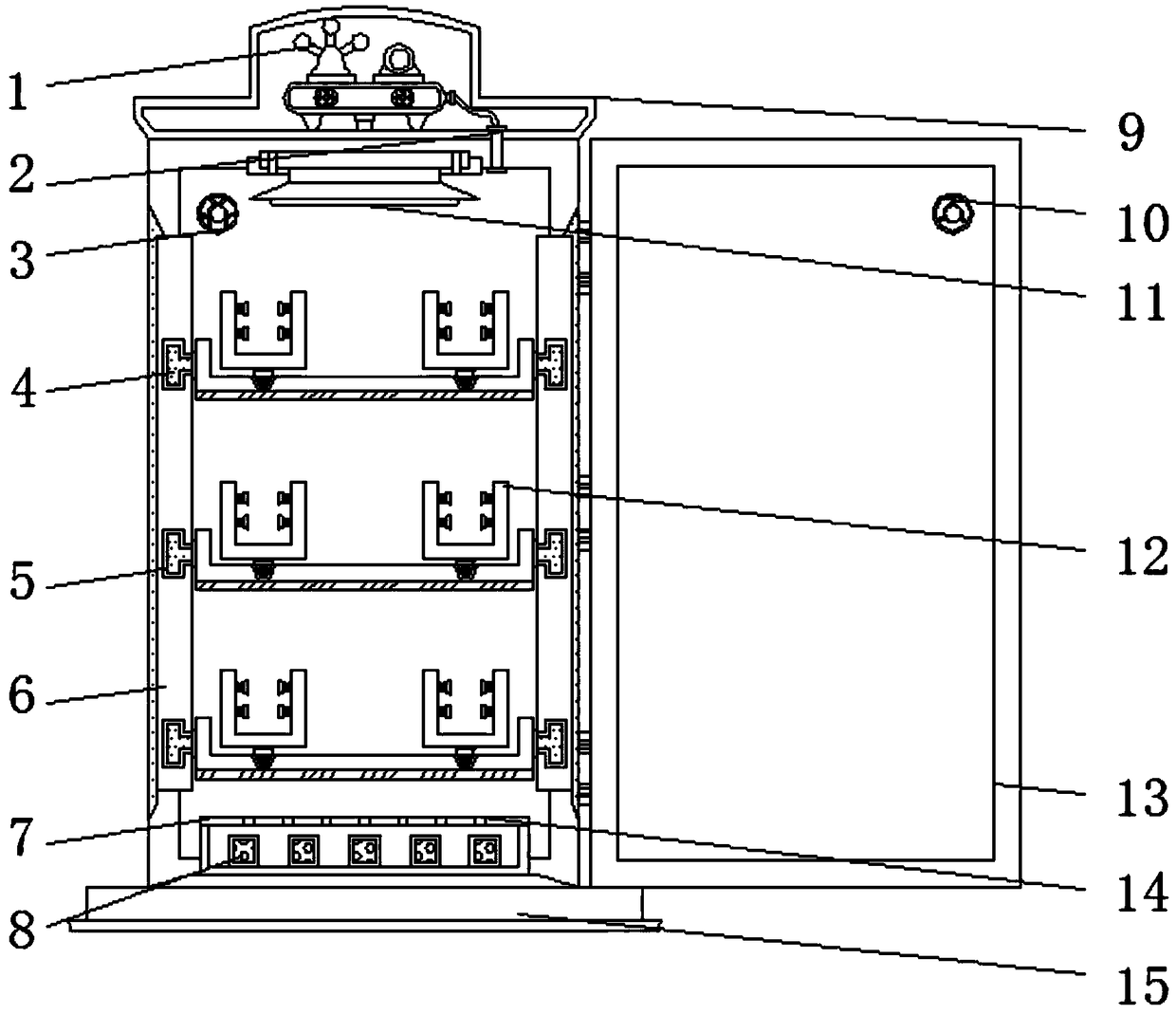 Black tea storing device with buffering and dampness preventing functions