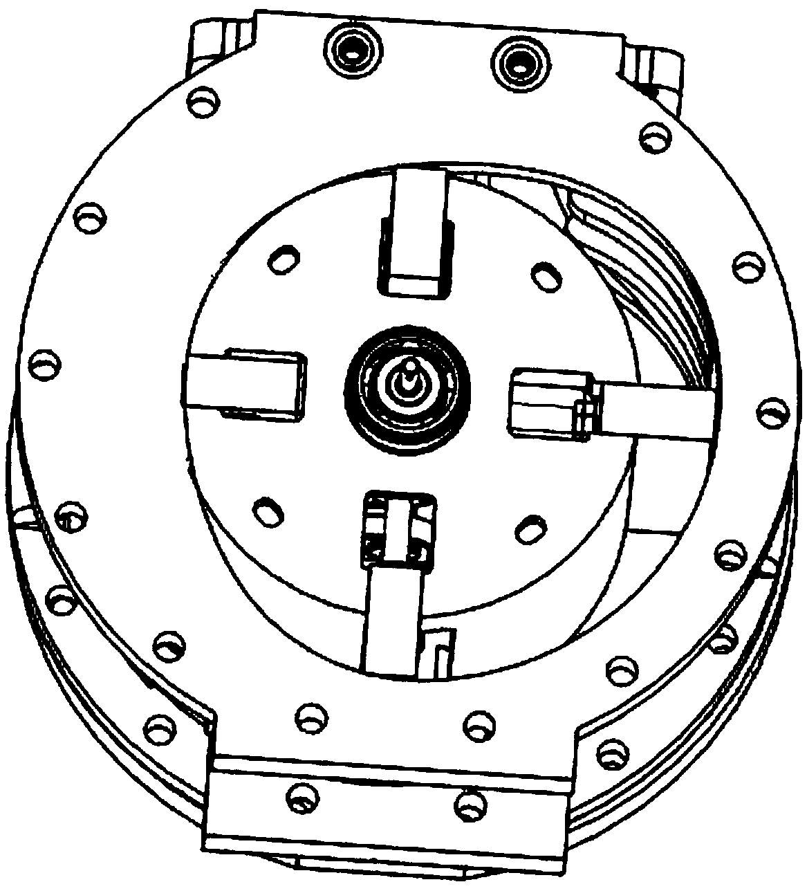 Metering chamber component of graphite scraper flowmeter