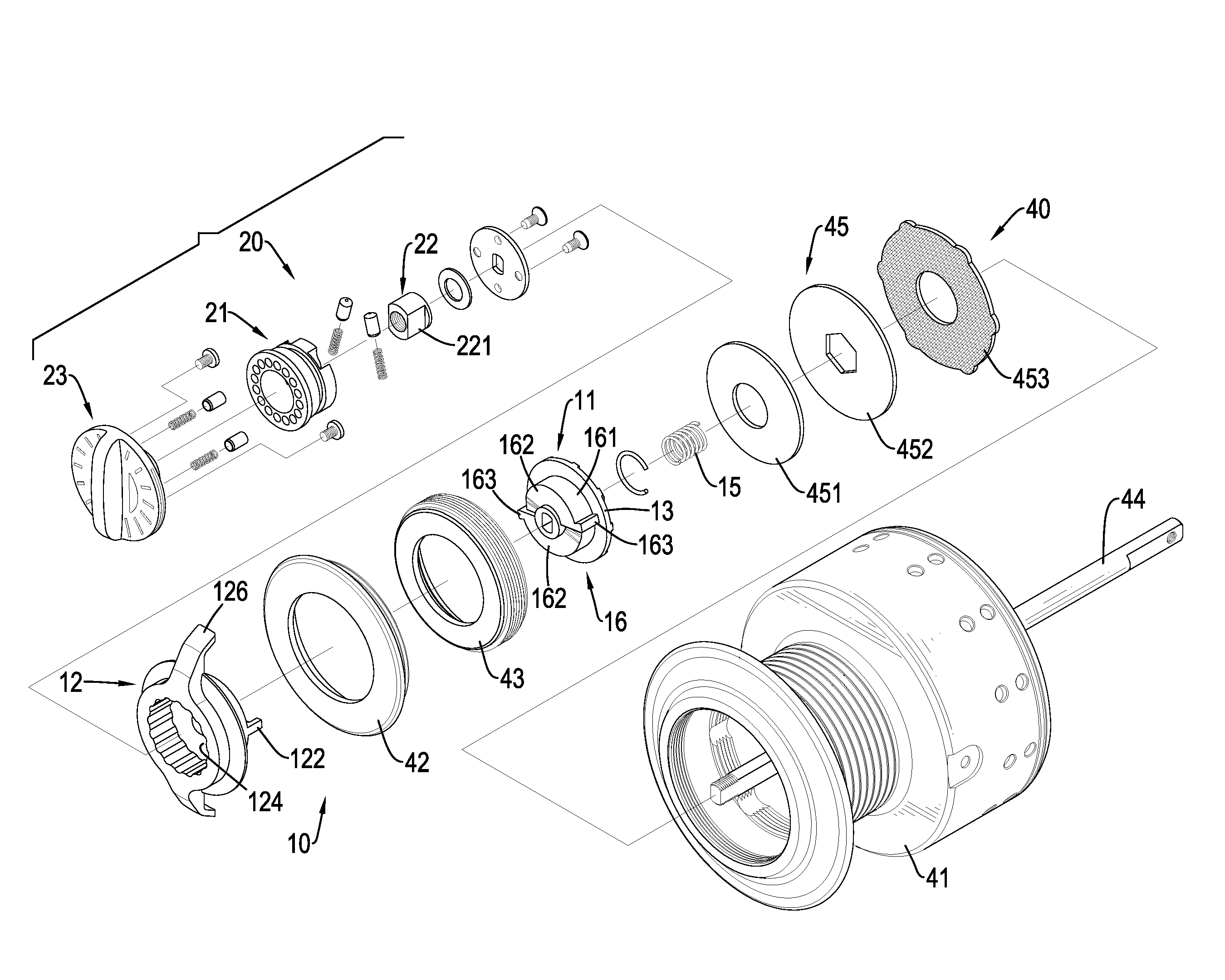 Brake-adjusting assembly for a fishing reel