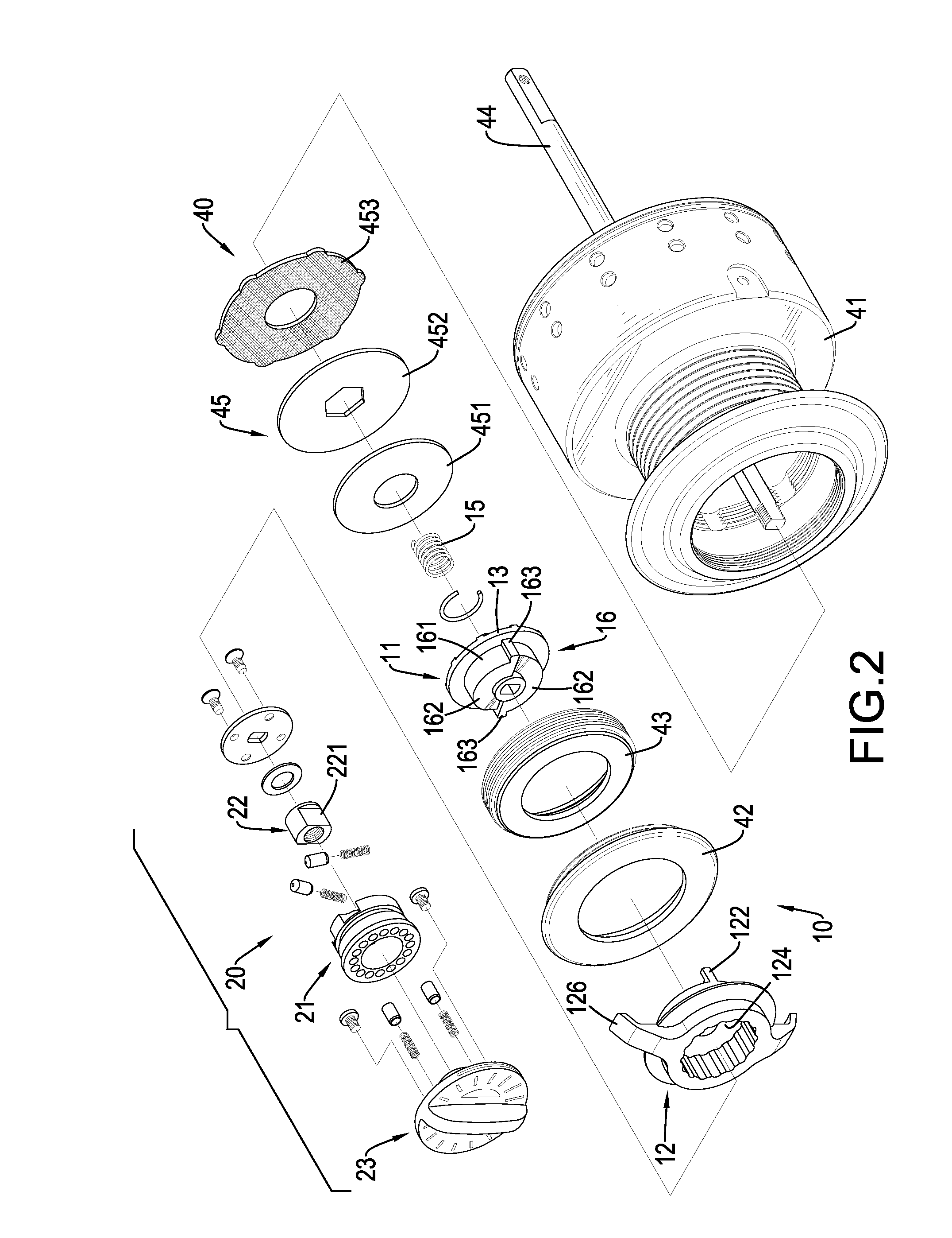 Brake-adjusting assembly for a fishing reel