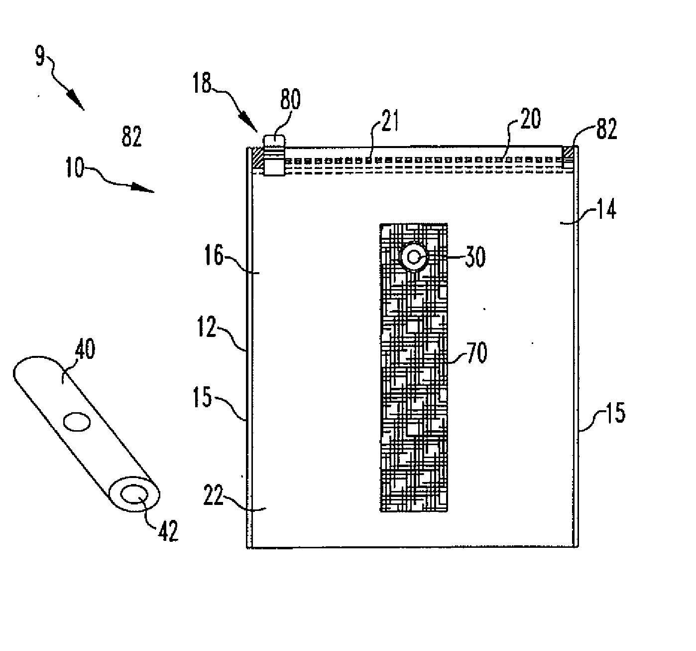 Storage system having a disposable vacuum bag