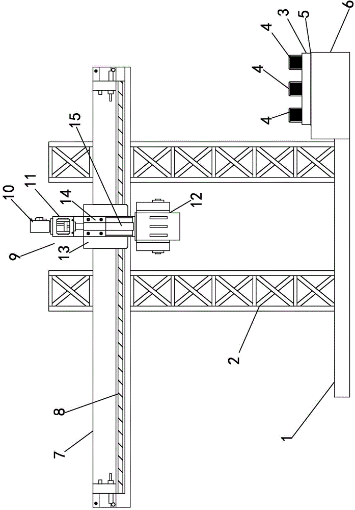 Drill pipe automatic discharging system applied to oil field exploitation