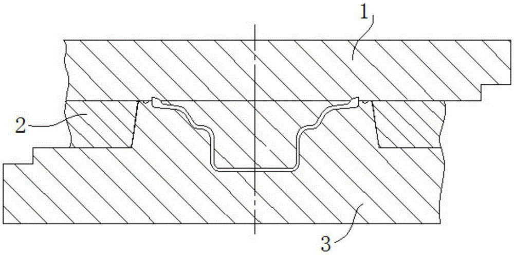 A kind of vulcanization molding die and manufacturing method of special-shaped saturated nitrile rubber sandwich cloth diaphragm