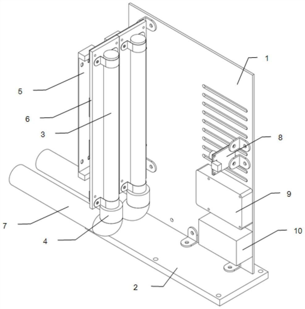 A photoelectric multi-channel communication pipe liquid level bridge deflection measurement device and method