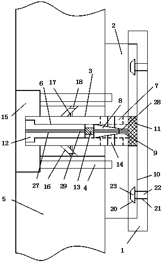 A wooden floor keel and its installation method