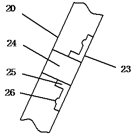 A wooden floor keel and its installation method