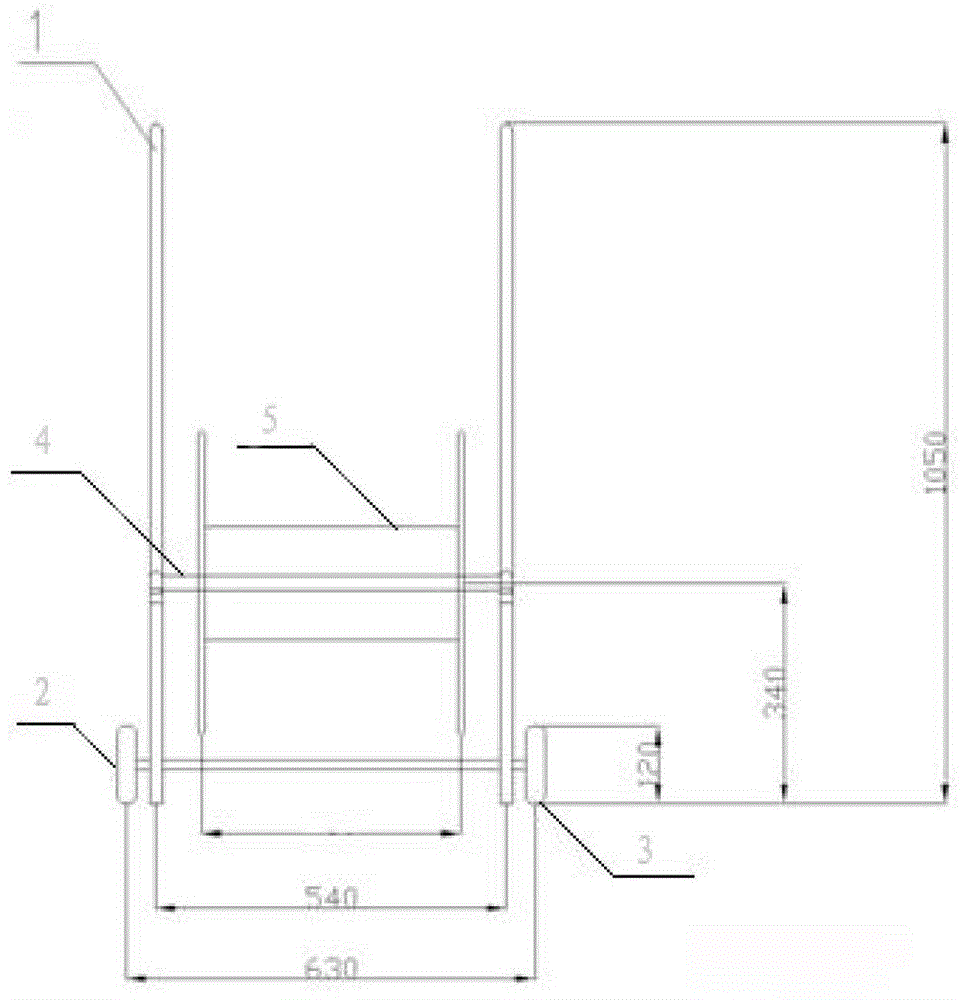 Substation ground grid grounding measurement line wiring and take-up process, take-up and release car