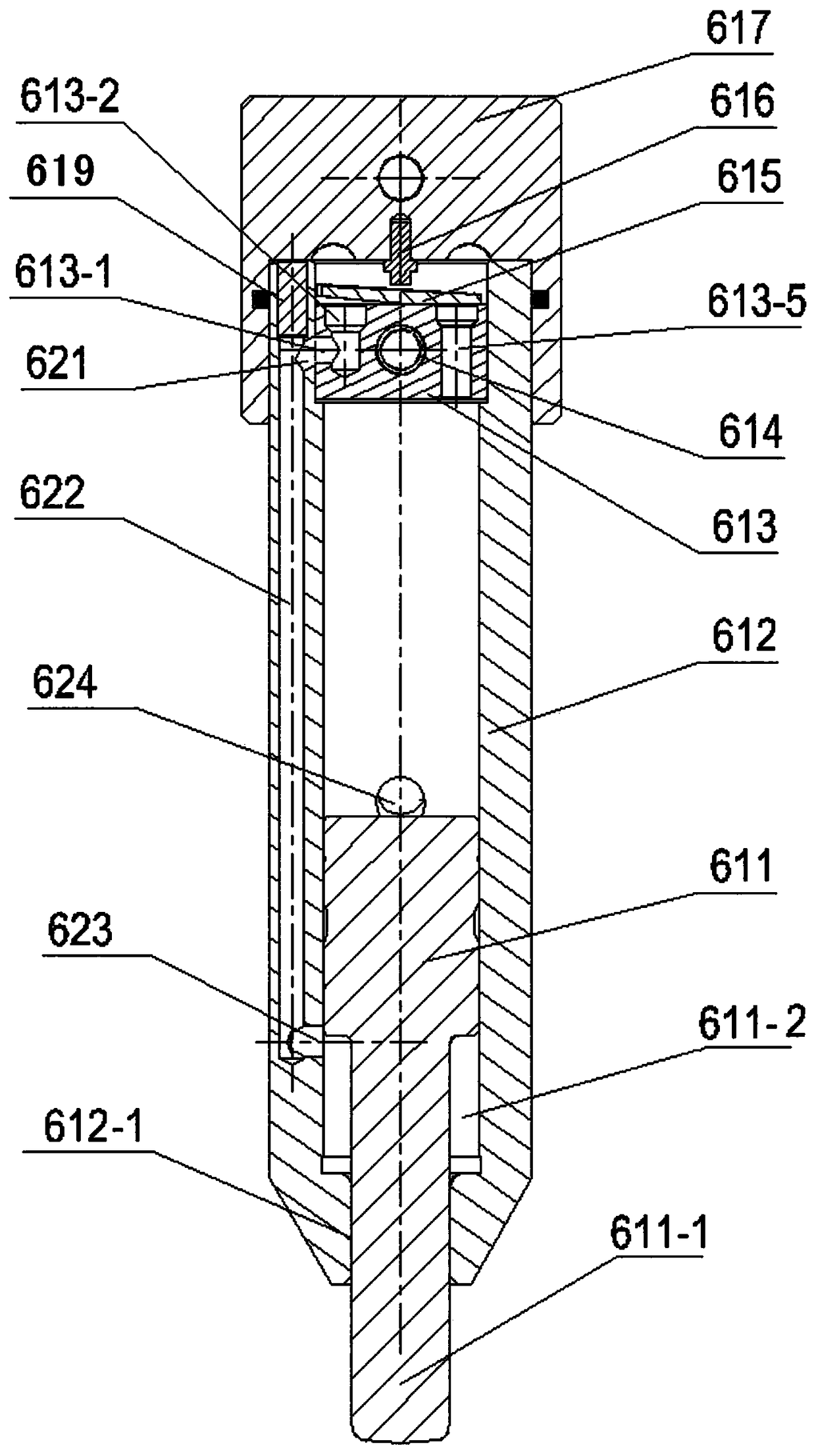 Pneumatic impact forging mechanism