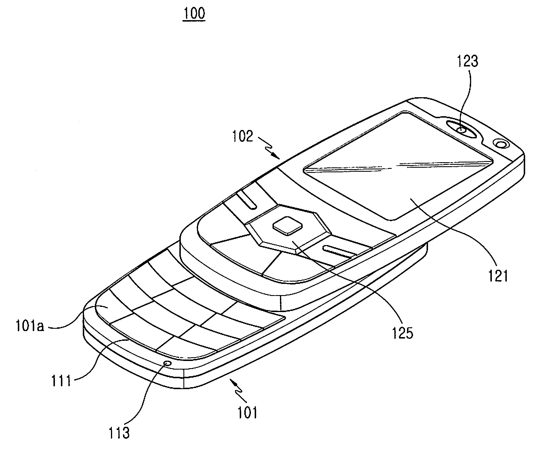 Sliding-type portable terminal