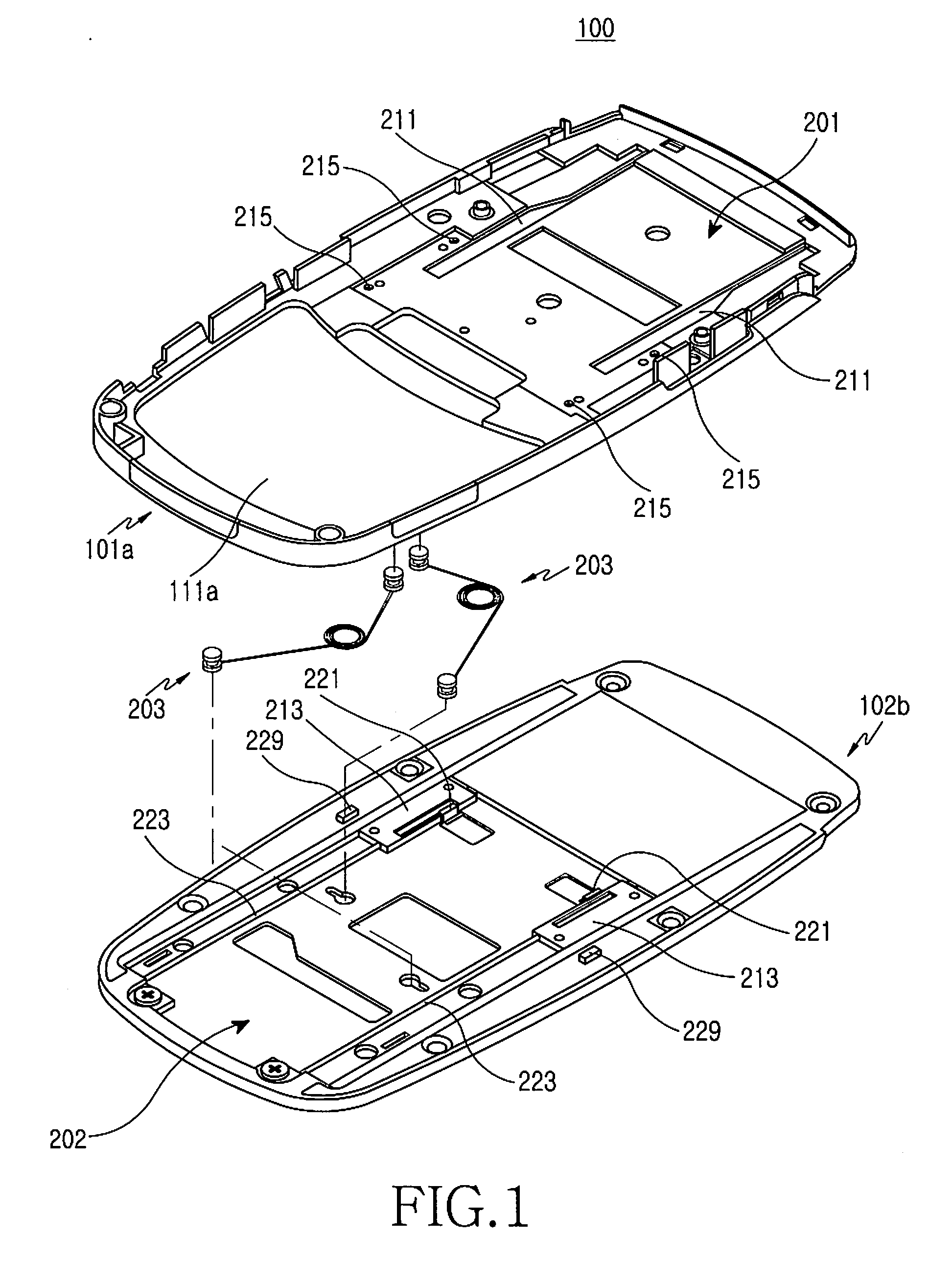 Sliding-type portable terminal